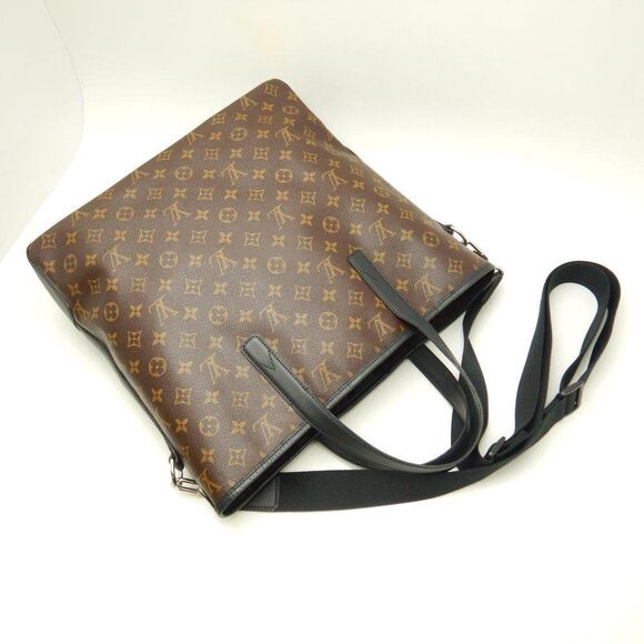 Louis Vuitton Monogram Macassar Davis Brown 2WAY Bag - Picture 3 of 8
